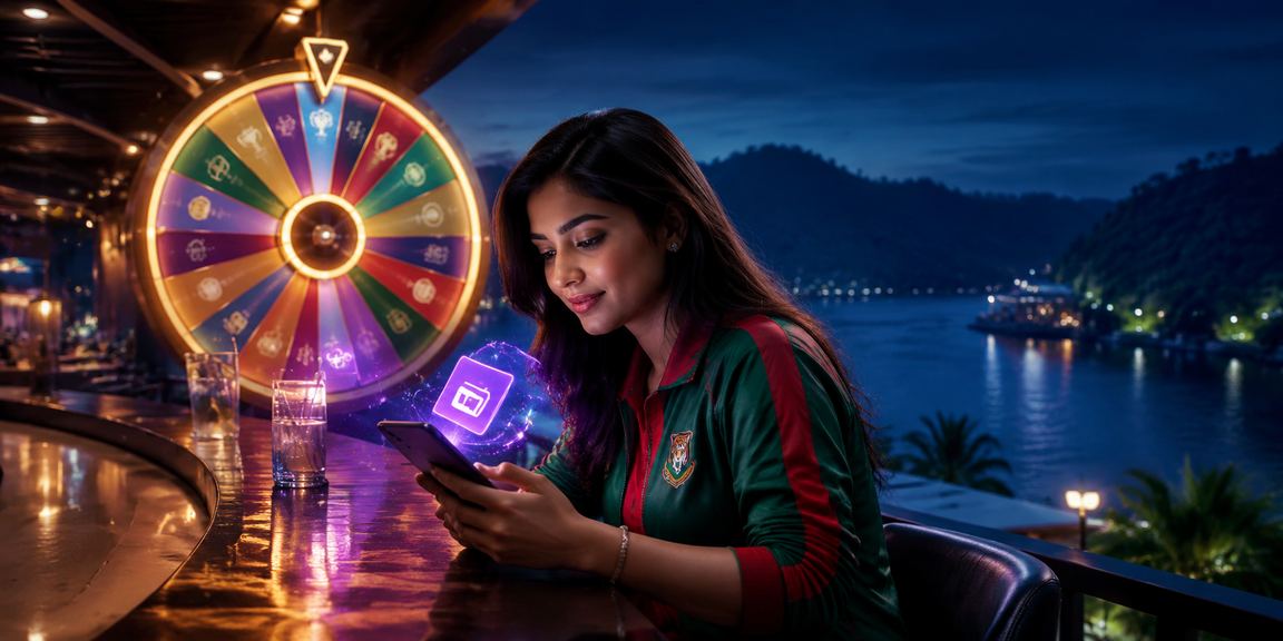 রাঙামাটির পাহাড়ি পটভূমিতে ক্রিকেট বেটিং বিশ্লেষণ করছেন একজন ব্যবহারকারী